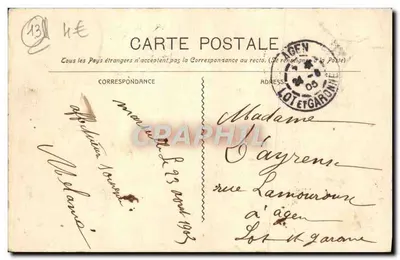 Marselha - A Catedral — Édition Nouvelles Galeries, n°102 — Verso