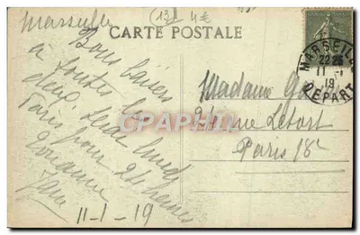 Marseille - Wyjście z portu i katedra — Rewers
