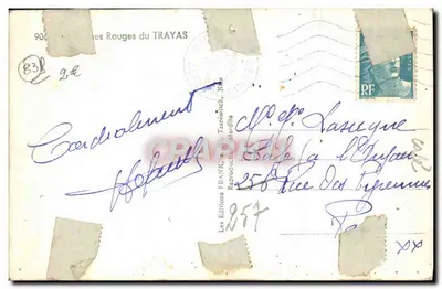 Costa rocciosa del lago — vista panoramica — Les Éditions FRANK, n° 857 — Verso