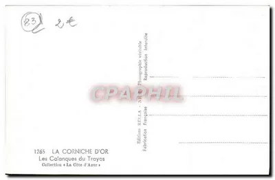 Kalanki w Trayas — Kolekcja «La Côte d'Azur» — Wydawnictwo Rella — Rewers