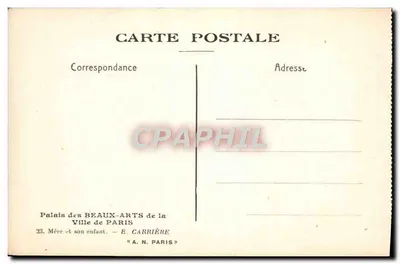 Madre y hijo — E. Carrière — Palais des Beaux-Arts de la Ville de Paris — Reverso