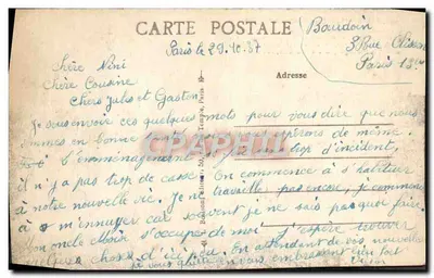 Parijs — Kerk van de Madeleine — J.H. — n°452 — Achterkant