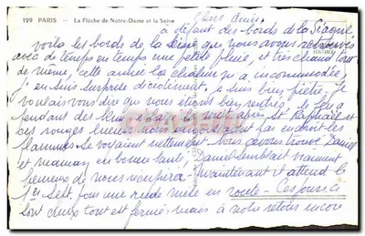 Parijs — De Pijl van Notre-Dame en de Senne — Chantal, n°199 — Achterkant
