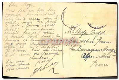 Paryż — Miasto — widok z Seiny z katedrą Notre-Dame — Rewers