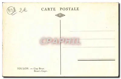 Cap Brun — Toulon — Helgra — Verso