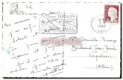 Widok na Cap-Brun — Toulon — Wydawnictwo PRISÉO — Rewers