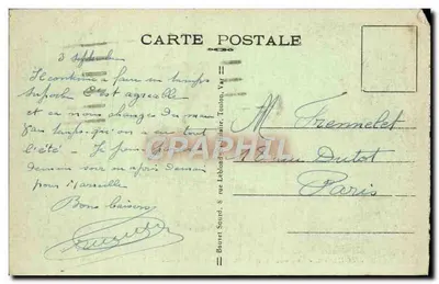 Toulon - De rotsen van Sainte-Marguerite — uitgever Bouvet & Cie, n°2 — Achterkant