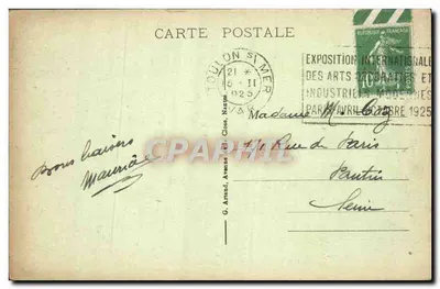 Toulon - L'Anse de Magaud — wydawca nieznany, nr 129 — Rewers