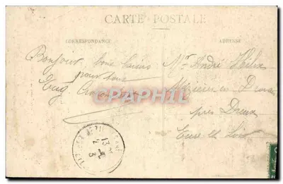Notre-Dame de L'Hermitage — statua Matki Bożej z Dzieciątkiem — wydawca nieznany, nr 12 — Rewers