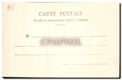 Marselha — Entrada do Velho Porto — Edição Giletta, fot. Nice, 1911 — Verso