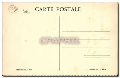 Kust van de Azuurzee — L'Estérel — Cl. F. Giraud — Agenda P.L.M. 1931 — Achterkant