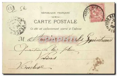 Marseille - Hotel pocztowy — Fototypia E. Laour, 19 rue Thabaneau — n°450 — Rewers
