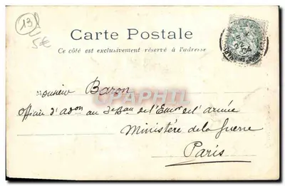 Marseille - 47 - Igreja dos Reformados — editor desconhecido, n° de série 47 — Verso