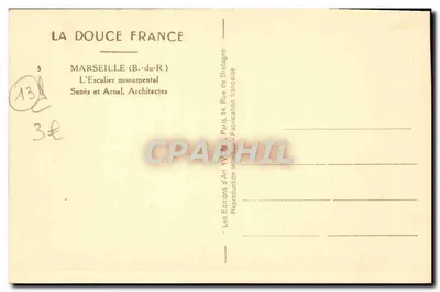 Marseille (B.-du-R.) — A Escada Monumental — Senès e Arnal, Arquitetos — Verso
