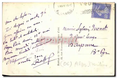 Nice - Ogólny widok z Wzgórza Boron — n°118 — wydawca ROSTAN ET MCNIMER, Nice — Rewers