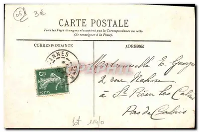 Villefranche — A Escadra — LL. — n°11 — Verso
