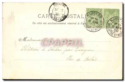Nancy — Fontanna Neptuna — Fototypia J. Buyer, Nancy, nr 59 — Rewers