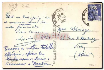 Le Puy — Ogólny widok — La Cigogne, nr 8009 — Rewers