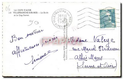 De Rade en de Kaap Ferrat — Villefranche-sur-Mer — Edities MAR — Achterkant