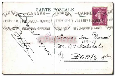 Villefranche-sur-Mer — El Puerto y la Flota — 901 — Reverso