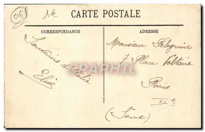 Cap Martin — Widok na Menton — LL — Rewers