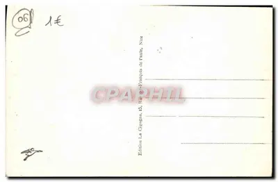 Eze - Aldeia - O Castelo do Príncipe da Suécia — Edição La Cigogne, 15, Rue de François de Paule, Nice — Verso