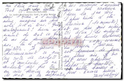 Ogród Eksotyczny — Półwysip Azorski — Beauleiu-sur-Mer — Wydawnictwo Francuskie — Rewers