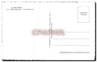 Èze-Village — Ogólny widok — L. Gillet & Cie, Nice — Rewers