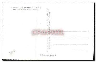 Cap Ferrat (A.M.) — in its Mediterranean setting — La Cigogne, n° 06.121.53 — Back
