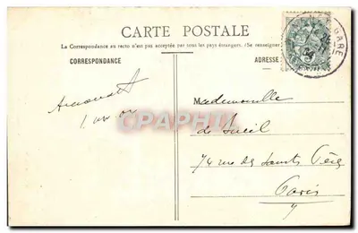 Nancy - Pogrzeb Królowej C. Opalinska w Bonsecours — wydawca Hänni, Nancy, nr 20 — Rewers