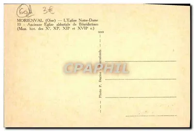 Moriénval (Oise) — A Igreja de Nossa Senhora — Antiga igreja abbatial das Beneditinas — Verso