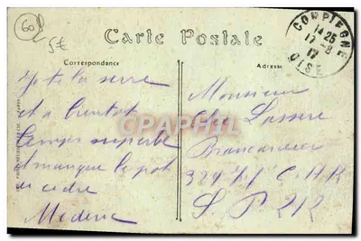Compiègne — Widok na Pałac — ND. Fot. — Rewers