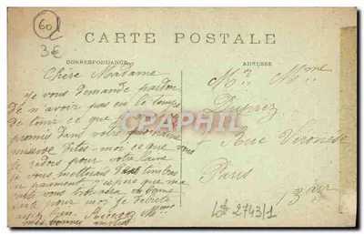 Clermont (Oise) — A Igreja — Vandenhove, Liancourt — Verso