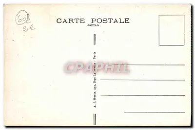 Las Compiègne — Północny wagon Armistycy — wydawca L'Hôte, Paryż — Rewers