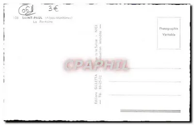 Saint-Paul (Alpes-Maritimes) — La Fontaine — Éditions Gilletta — Rewers