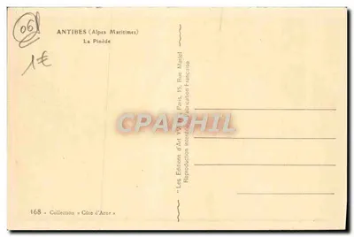 Antibes (Alpes-Maritimes) — Widok na Pinède — Les Éditions d'Art YW, Paryż — Rewers