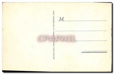 ÈZE - (A.M.) Subida do Castelo - RM - Editor A.M. n°814 — Verso