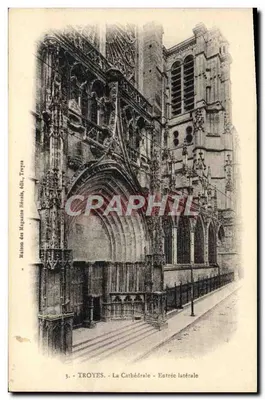 Troyes - Katedra - Boczna wejście — Wydawnictwo Maison des Magasins Henri, Troyes