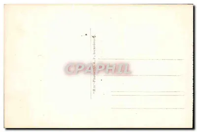 Villefranche-sur-Mer — Vista através dos pinheiros — C.A.B. (editor) — Verso