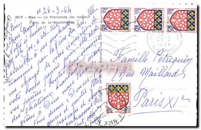 Nice — Promenada Anglijska — Pałac Morza Śródziemnego — Wydawnictwo G. R. M. — Rewers