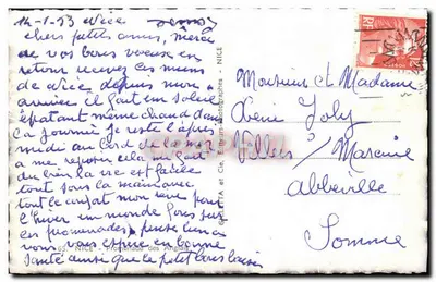 Promenade dos Ingleses — Nice — Editores Fotógrafos e Cia, n°65 — Verso