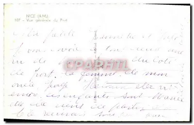 Nice (A.M.) — Ogólny widok portu — Wydawnictwo Artystyczne Interd. nr 107 — Rewers
