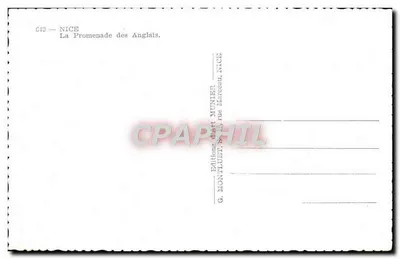 Nice — Promenada Anglika — Wydawnictwo G. Montluet, Nice — Rewers