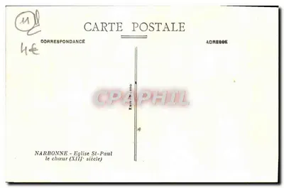 NARBONNE — Katedra św. Pawła — chórz (XII wiek) — Rewers