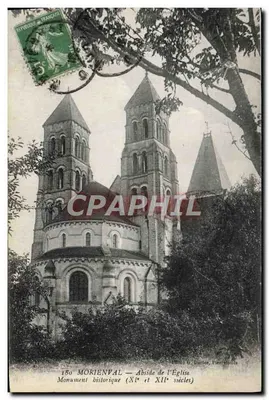 MORIENVAL — Abside da Igreja — Monumento Histórico (séculos XI e XII) — Foto G. Duclos, Pierrefonts