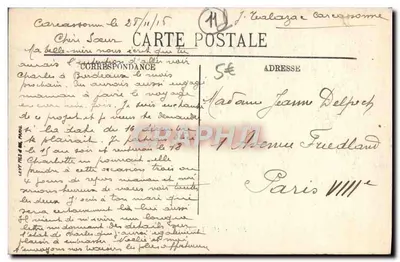 Carcassonne (Cité) — La Chiesa di San Nazario. Parte Romana — LL — Verso