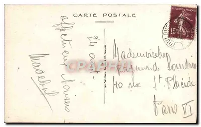 Cité de Carcassonne — Tour Wisigothe et les Remparts à l'Ouest — Éditeur non identifié, n°8 — Verso