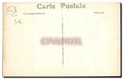 Castillo de Chantilly — Lado noroeste — Editor Neurdelin Frères, París — Reverso