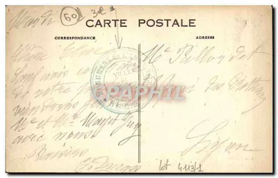 Las Compiègne — Widok panoramiczny skrzyżowania Armistycy — Wyd. Lambert-Henry, Fot. Hutin — Rewers