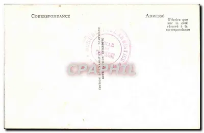 Las Compiègne — Ogólny widok lasu Armistice — Schronienie wagonu Marszałka Foch — Rewers